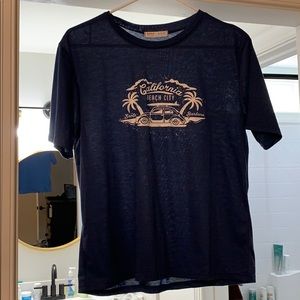 navy beach city tshirt